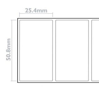 Etiquetas Termicas SILVER FILM 50.8x25.4x25  2.580 etiqueta