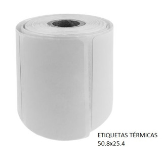 Etiquetas Termicas 50.8x25.4x25  2.580 etiquetas por rolo