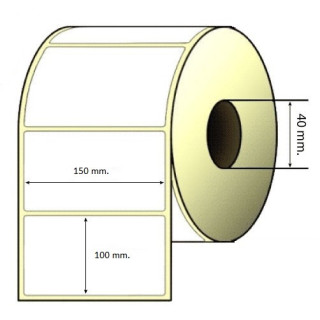 Etiquetas Termicas 100x150x40  350 etiquetas por rolo