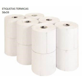 Etiquetas Termicas 58x59x40  500 etiquetas por rolo