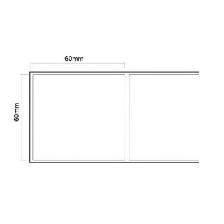 Etiquetas Termicas 60x60x40  500 etiquetas por rolo