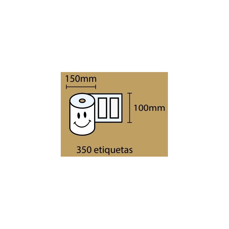 Etiquetas Termicas 150x100x40 350 etiq. rolo