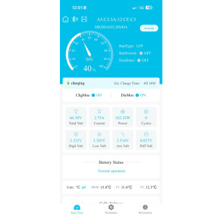 Flux Bateria Lithium 60V 20A