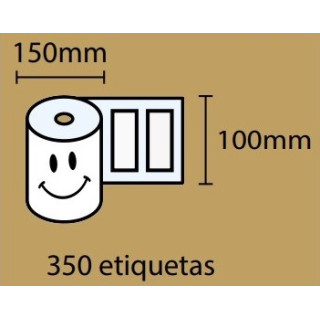 Etiquetas Termicas 150x100x40 350 etiq. rolo