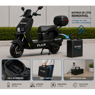Flux Revnow Neo White eletrica sem carta litio