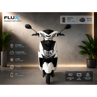 Flux mota eletrica white S/Carta lithium 60V40A 250W